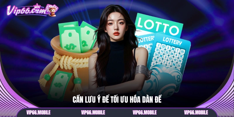 Cần lưu ý để tối ưu hóa dàn đề